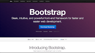 Bootstrap desktop web page