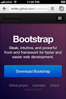 Bootstrap mobile web page