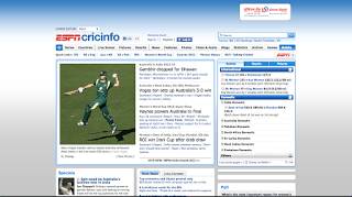 Cricinfo fix-width web pages